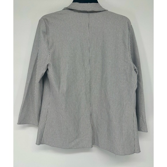 Grayse Open Front Striped Cardigan Blazer - Picture 4 of 6